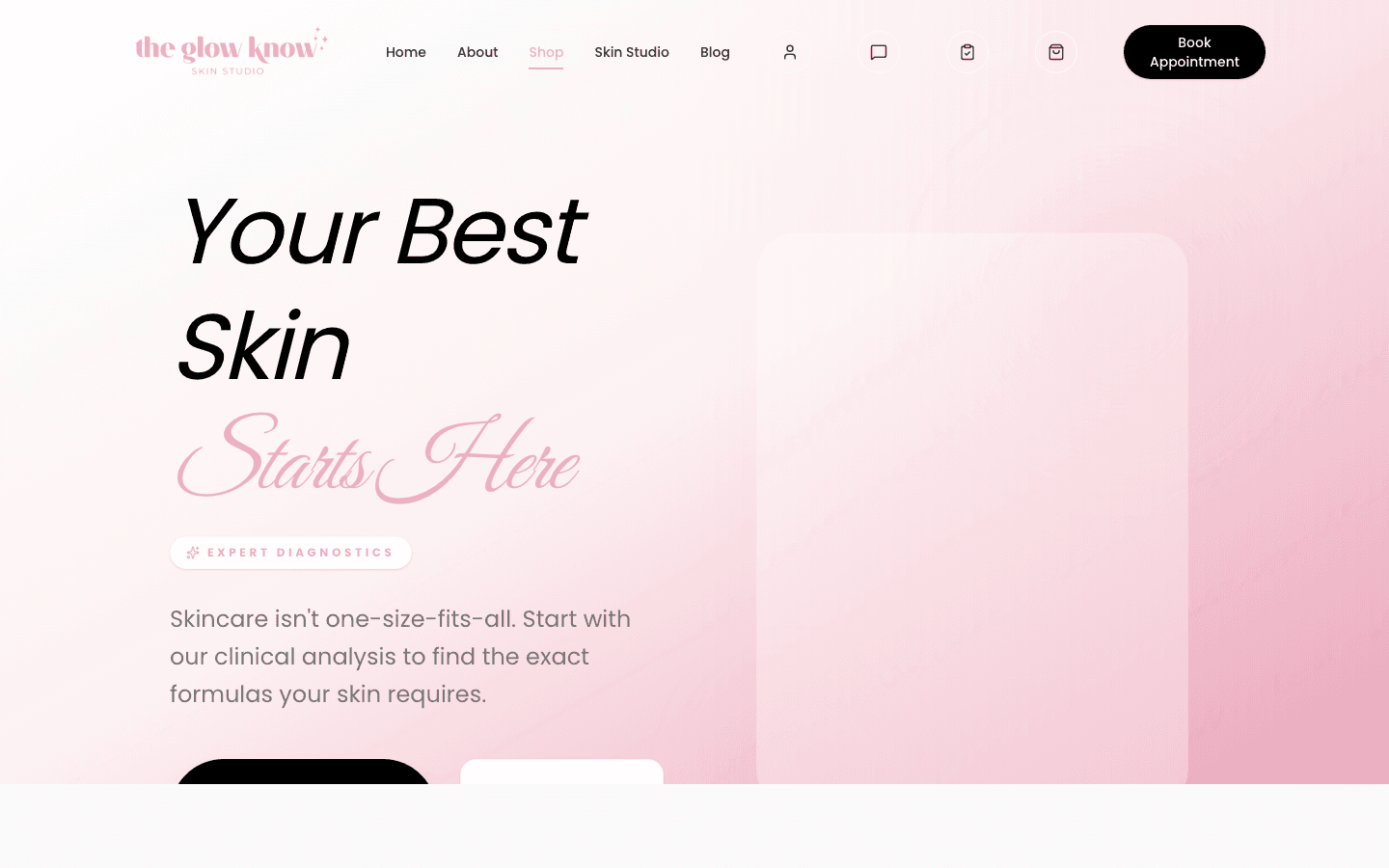 The Glow Know — shop page